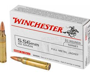 Winchester USA5562 556NATO 62Gr FMJ 1000rd Case