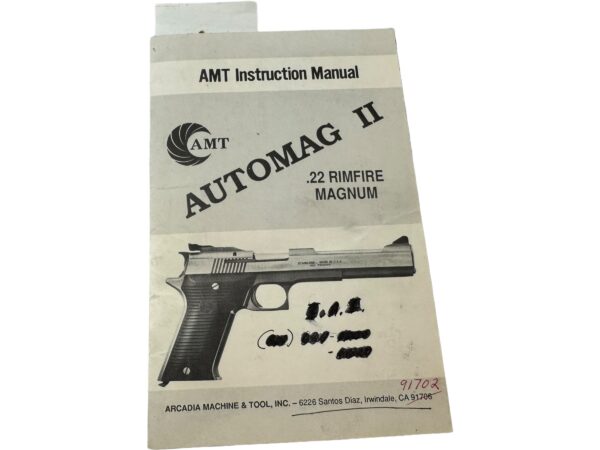 AMT Automag II 22WMR 3.37" 7rd Stainless - OG Box Manual - Image 9