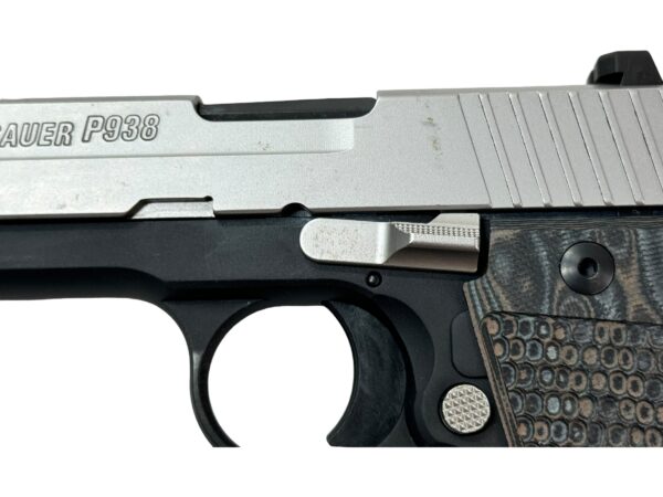 Sig Sauer P938 9mm 3" Two-Tone 6rd 7rd - OG Case G10 & OG Grip - Image 3