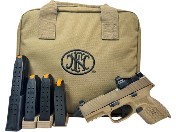 FN 509 Tactical 9mm 4.75" Threaded 12rd 15rd 24rd w/ Vortex 4 Mags Case