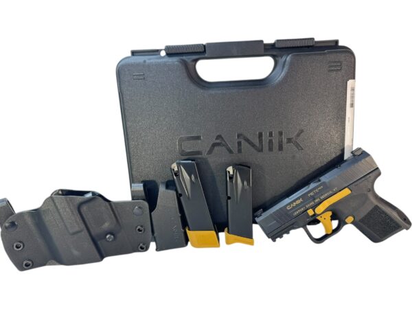Canik Mete MC9 9mm 3" 12rd 15rd Gold - OG Case & Parts