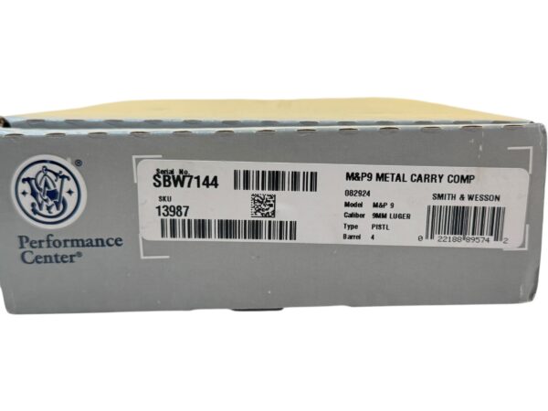 Smith & Wesson M&P9 Performance Metal Carry Comp 9mm 4" 17rd - Box 2x Mags - Image 9
