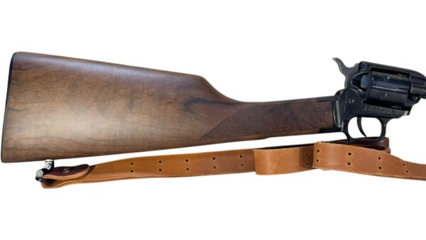 Heritage Rancher 22LR 16" 6rd Black - Original Box Leather Shoulder Strap - Image 7