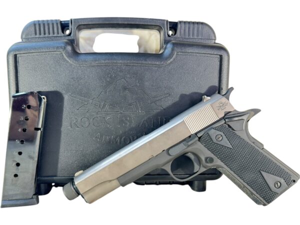 Rock Island Armory M1911 GI 45ACP 5" Threaded 8rd Matte Stainless – OG Box